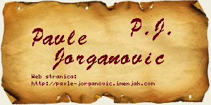Pavle Jorganović vizit kartica